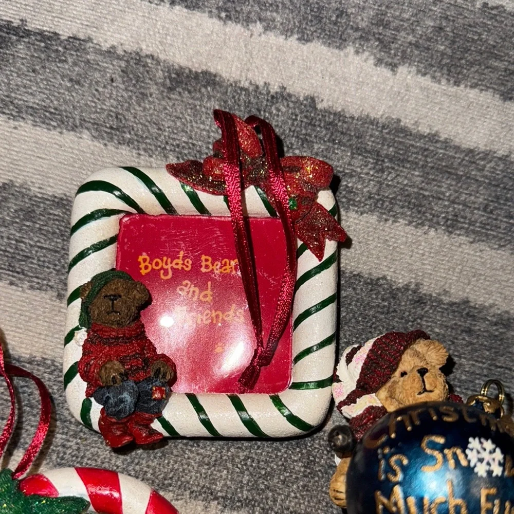 Boyd’s Bears Holiday Ornaments x3, New‎ in box